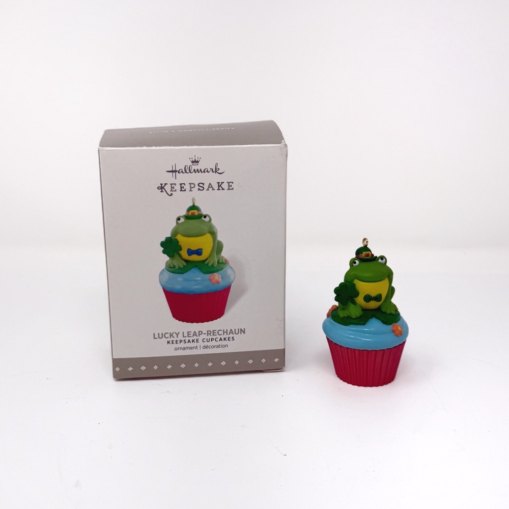 Hallmark Keepsake Lucky Leap-rechaun Frog Cupcake Ornament Nina Aube 8th Series